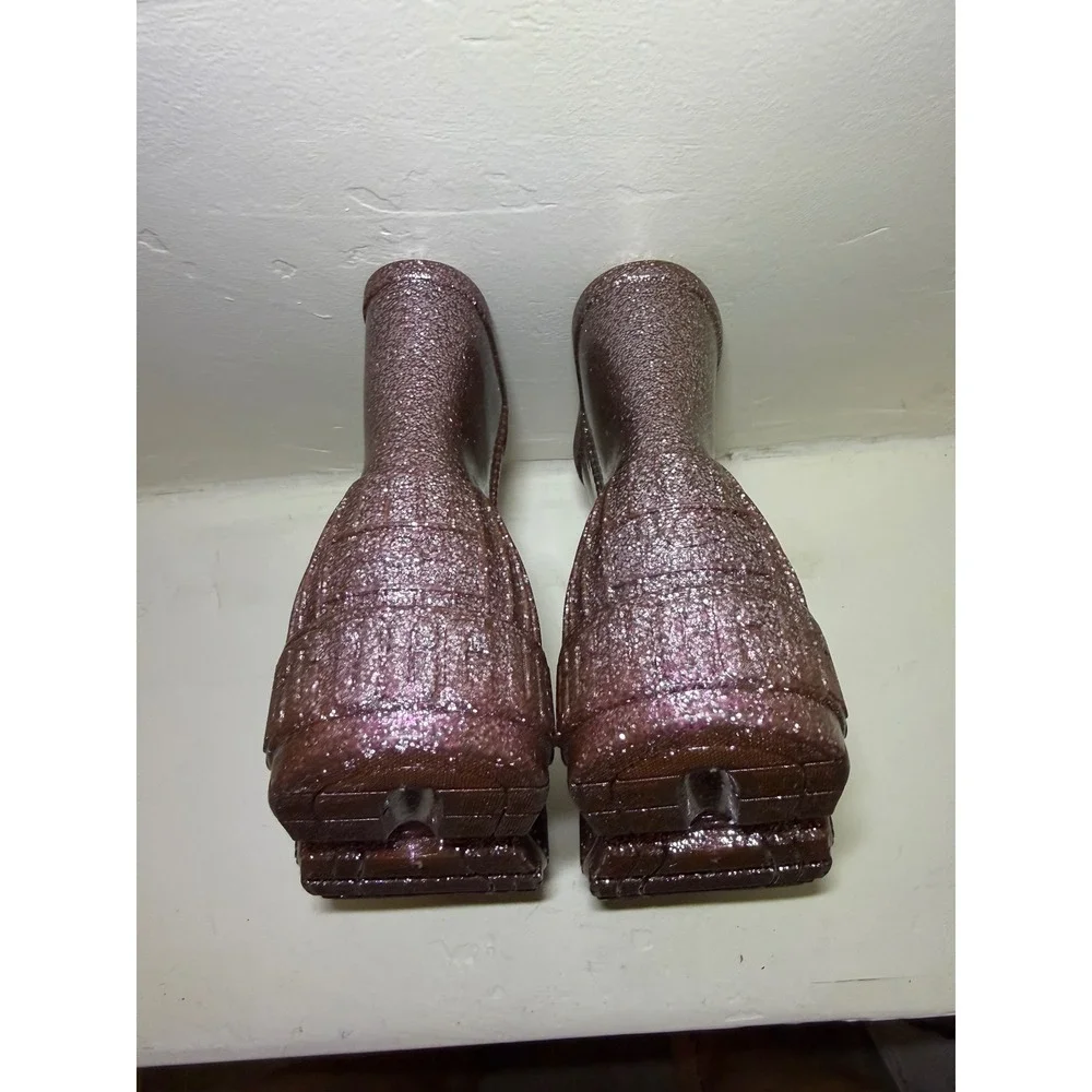 UGG Rain Boots Drizlita Glitter Pink Brown US Women 7